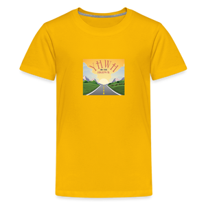 YHWH or the Highway - Kids' Premium T-Shirt - sun yellow