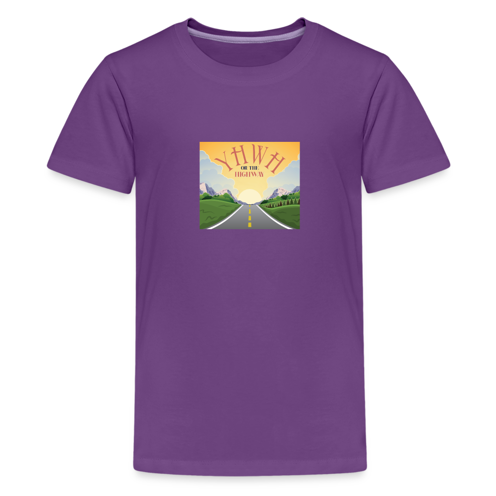 YHWH or the Highway - Kids' Premium T-Shirt - purple