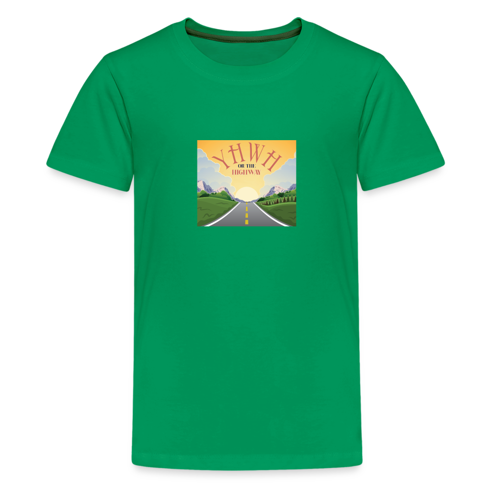 YHWH or the Highway - Kids' Premium T-Shirt - kelly green