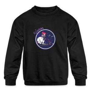 Warrior (Female) - Kids' Crewneck Sweatshirt - black