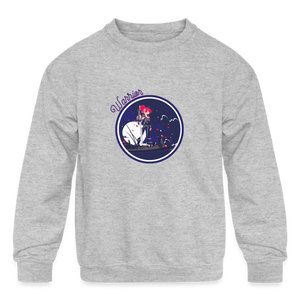 Warrior (Female) - Kids' Crewneck Sweatshirt - heather gray