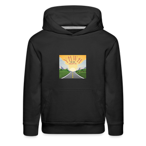 YHWH or the Highway - Kids‘ Premium Hoodie - black