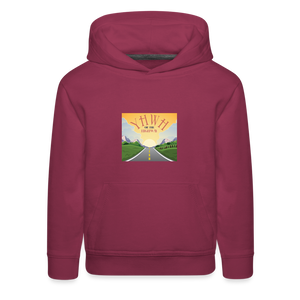 YHWH or the Highway - Kids‘ Premium Hoodie - burgundy