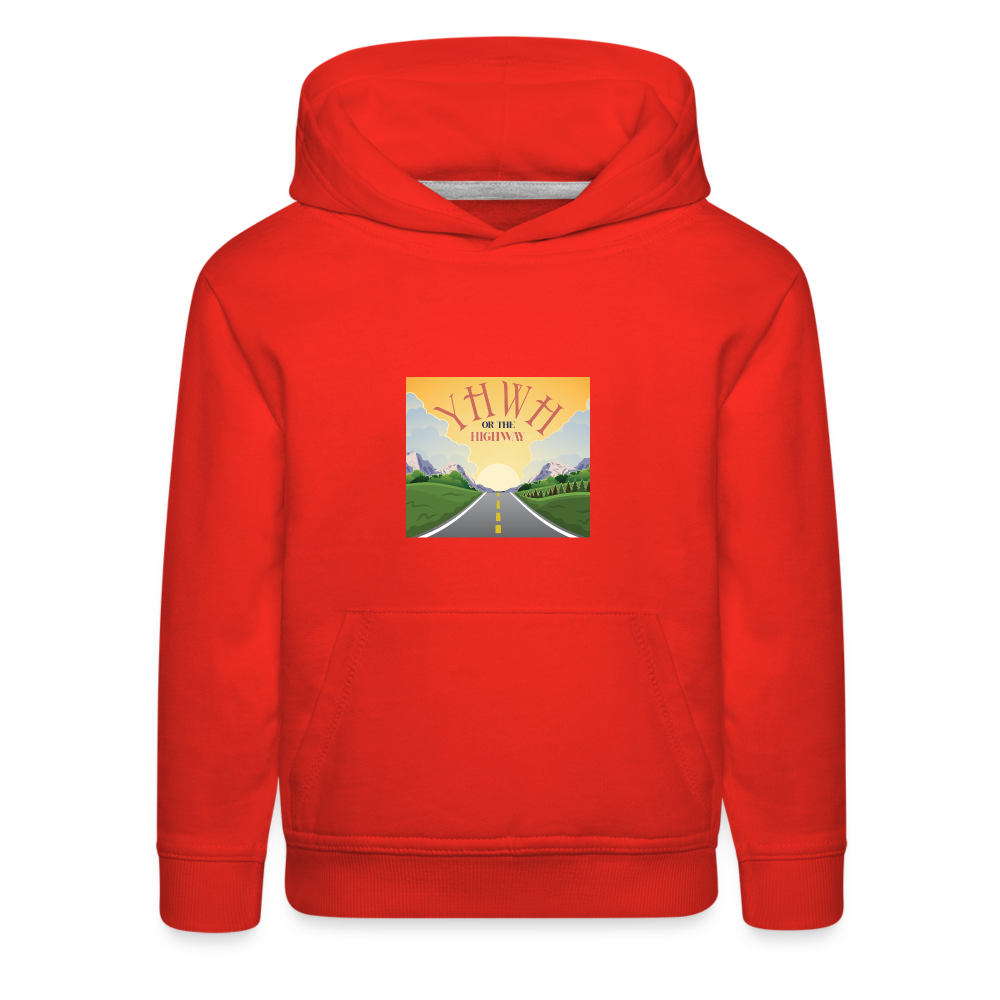 YHWH or the Highway - Kids‘ Premium Hoodie - red