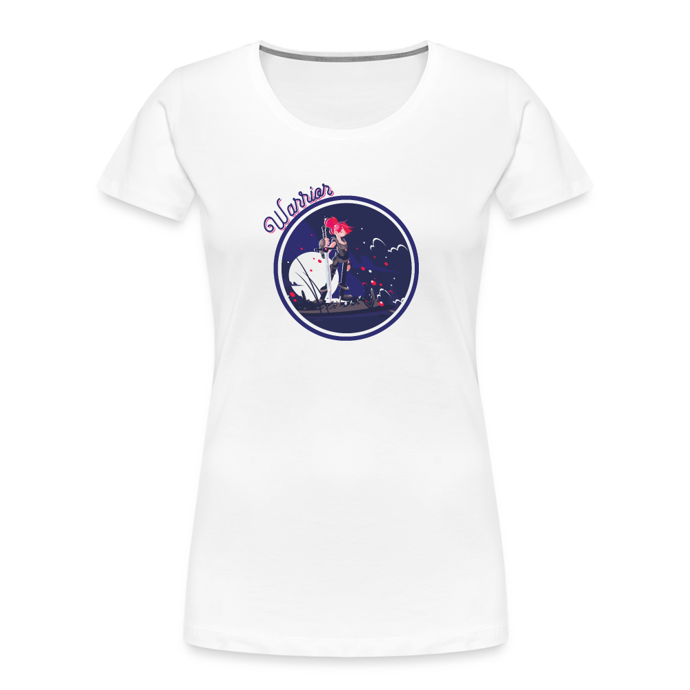 Warrior (Female) - Women’s Premium Organic T-Shirt - white