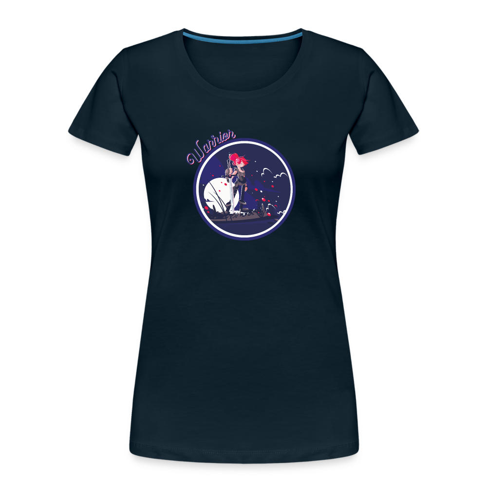 Warrior (Female) - Women’s Premium Organic T-Shirt - deep navy
