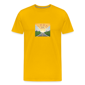 YHWH or the Highway - Unisex Premium T-Shirt - sun yellow