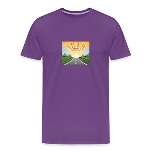 YHWH or the Highway - Unisex Premium T-Shirt - purple