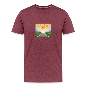 YHWH or the Highway - Unisex Premium T-Shirt - heather burgundy