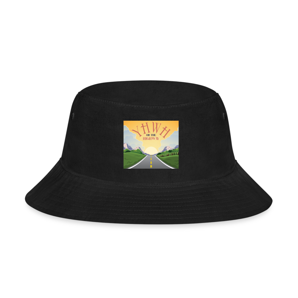 YHWH or the Highway - Bucket Hat - black