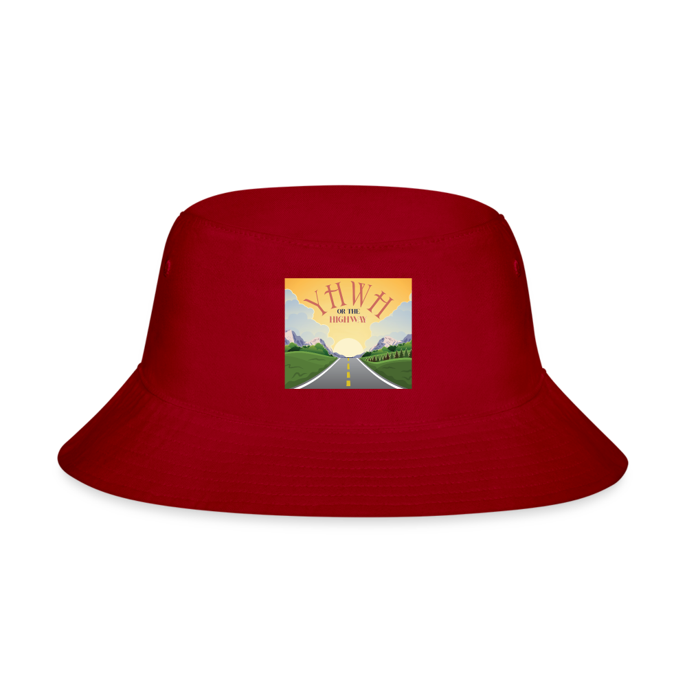 YHWH or the Highway - Bucket Hat - red