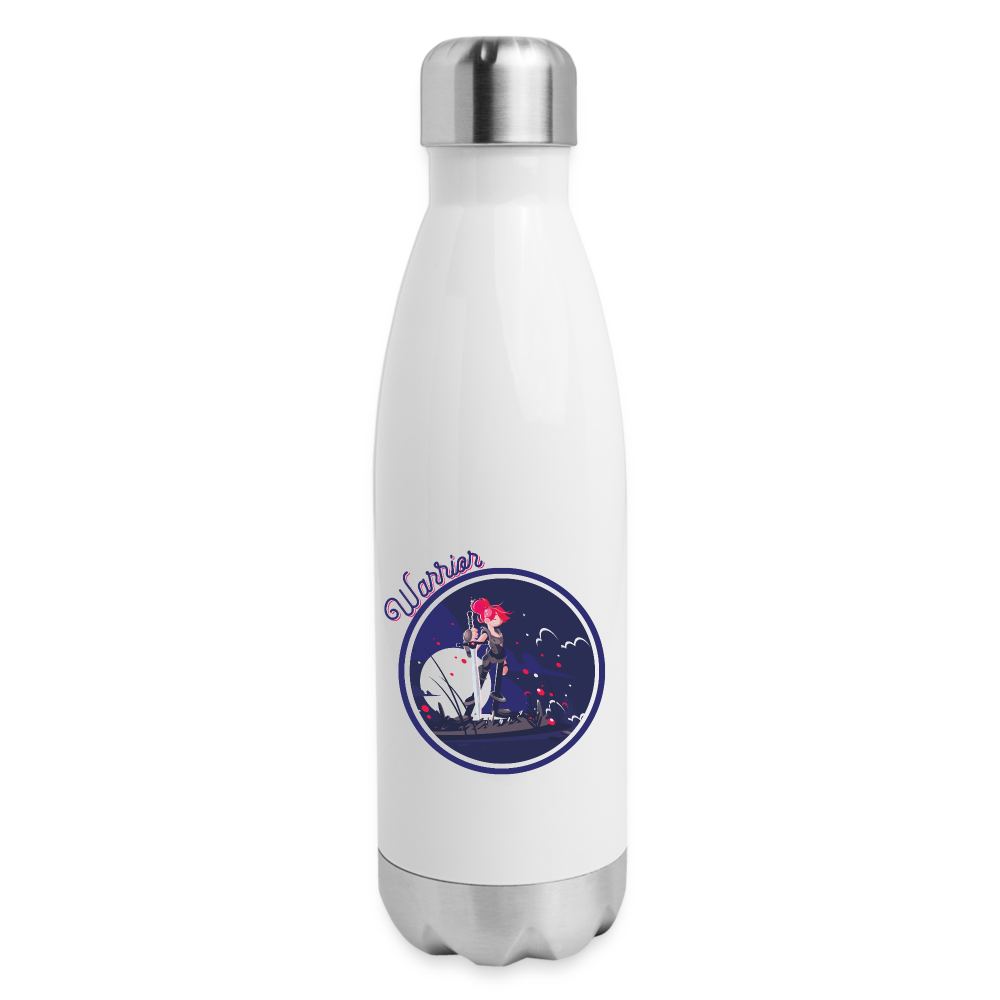 Warrior (Female) - Insulated Stainless Steel Water Bottle - white
