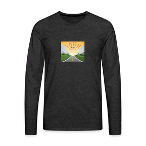 YHWH or the Highway - Men's Premium Long Sleeve T-Shirt - charcoal grey