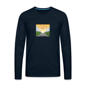 YHWH or the Highway - Men's Premium Long Sleeve T-Shirt - deep navy