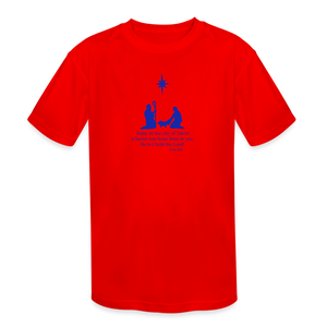 A Savior Has Been Born - Kids' Moisture Wicking Performance T-Shirt - red