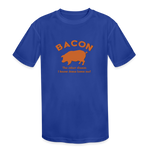 Bacon - Kids' Moisture Wicking Performance T-Shirt - royal blue