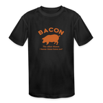Bacon - Kids' Moisture Wicking Performance T-Shirt - black