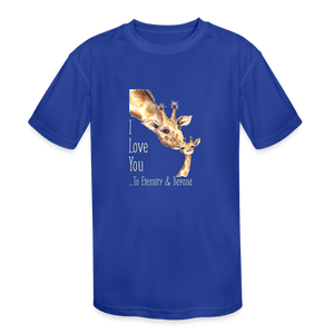 Eternity & Beyond - Kids' Moisture Wicking Performance T-Shirt - royal blue