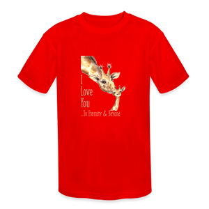 Eternity & Beyond - Kids' Moisture Wicking Performance T-Shirt - red