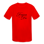 Forgiven & Free - Kids' Moisture Wicking Performance T-Shirt - red