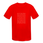 Fruit of the Spirit - Kids' Moisture Wicking Performance T-Shirt - red
