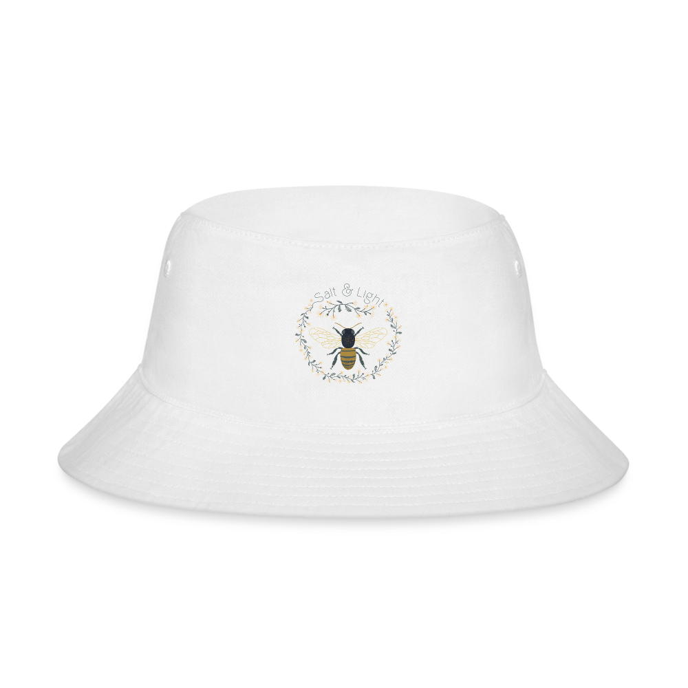 Bee Salt & Light - Bucket Hat - white
