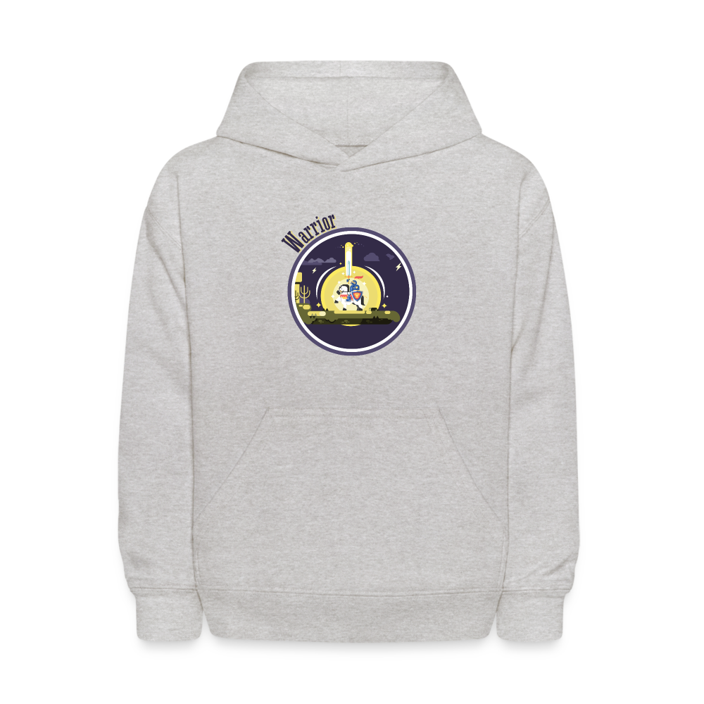 Warrior (Male) - Kids' Hoodie - heather gray