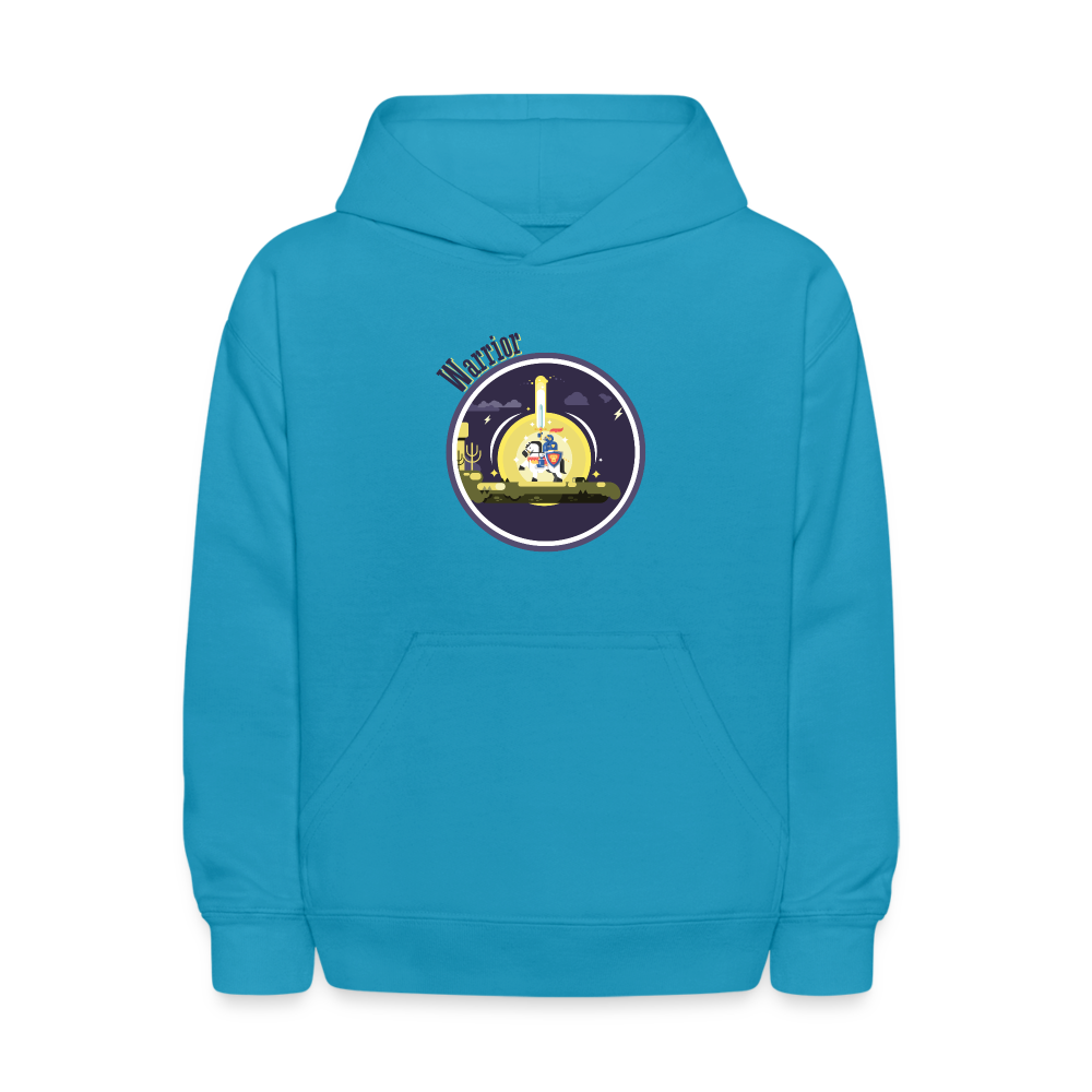 Warrior (Male) - Kids' Hoodie - turquoise