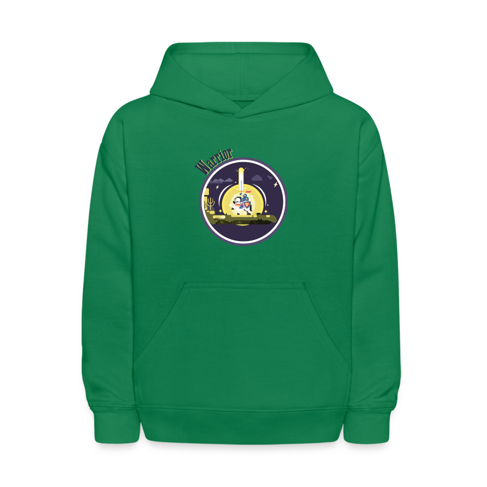 Warrior (Male) - Kids' Hoodie - kelly green