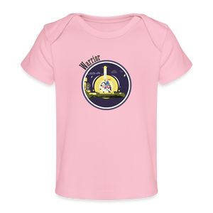 Warrior (Male) - Organic Baby T-Shirt - light pink