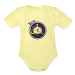 Warrior (Male) - Organic Short Sleeve Baby Bodysuit - washed yellow