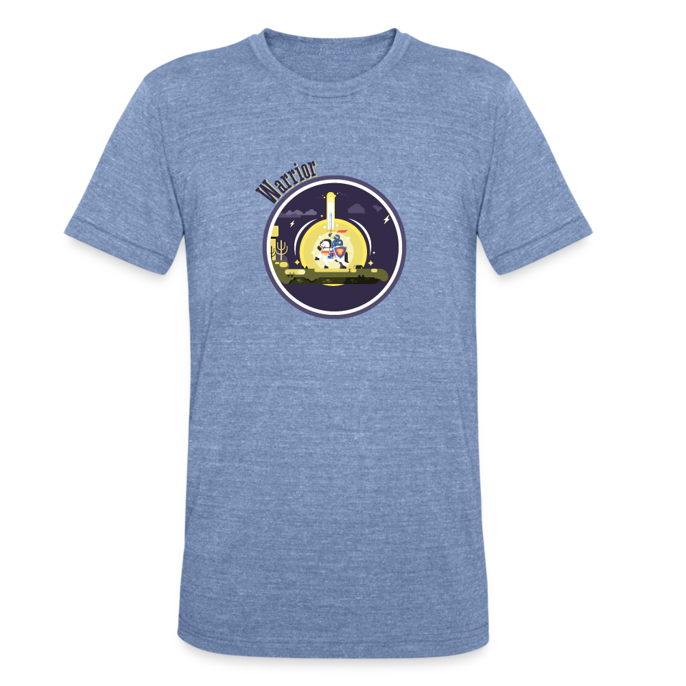 Warrior (Male) - Unisex Tri-Blend T-Shirt - heather blue