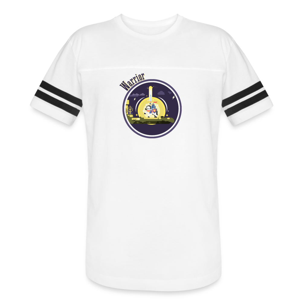 Warrior (Male) - Vintage Sport T-Shirt - white/black