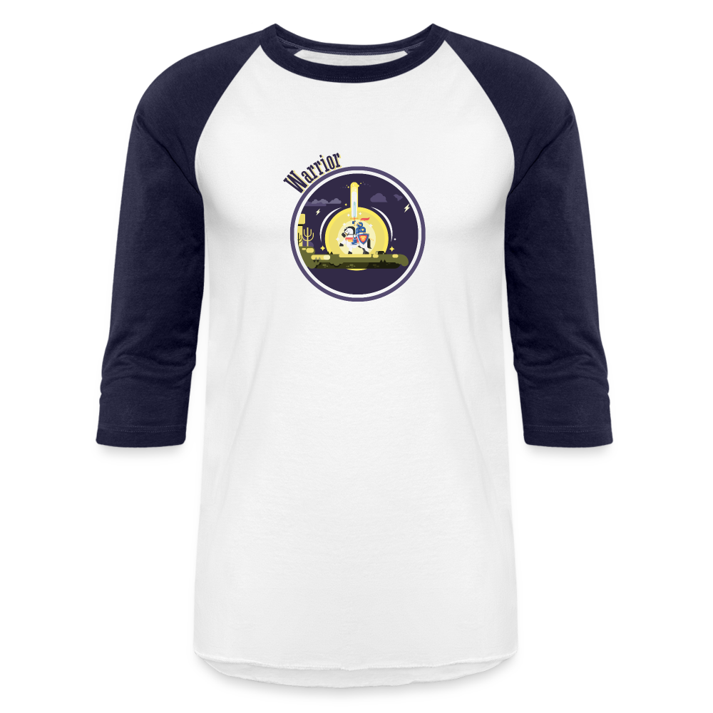 Warrior (Male) - Baseball T-Shirt - white/navy