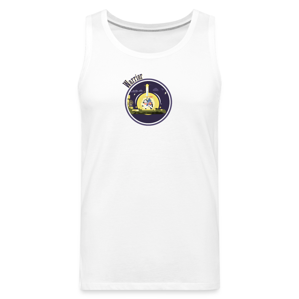 Warrior (Male) - Men’s Premium Tank - white