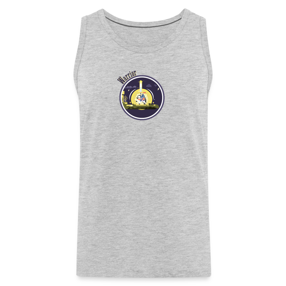 Warrior (Male) - Men’s Premium Tank - heather gray