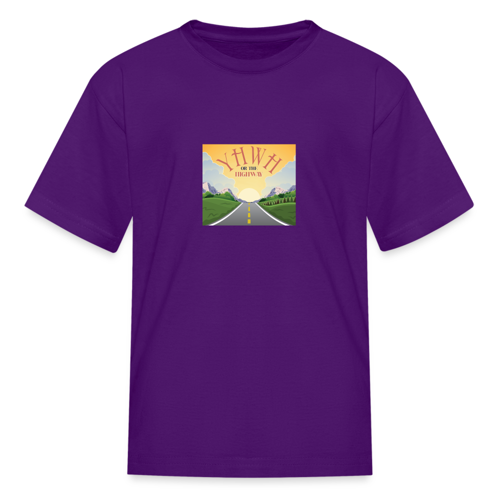 YHWH or the Highway - Kids' T-Shirt - purple