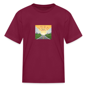 YHWH or the Highway - Kids' T-Shirt - burgundy