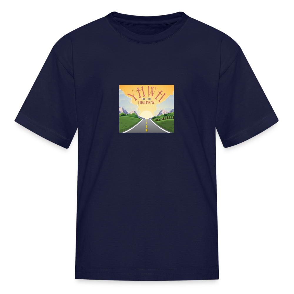 YHWH or the Highway - Kids' T-Shirt - navy