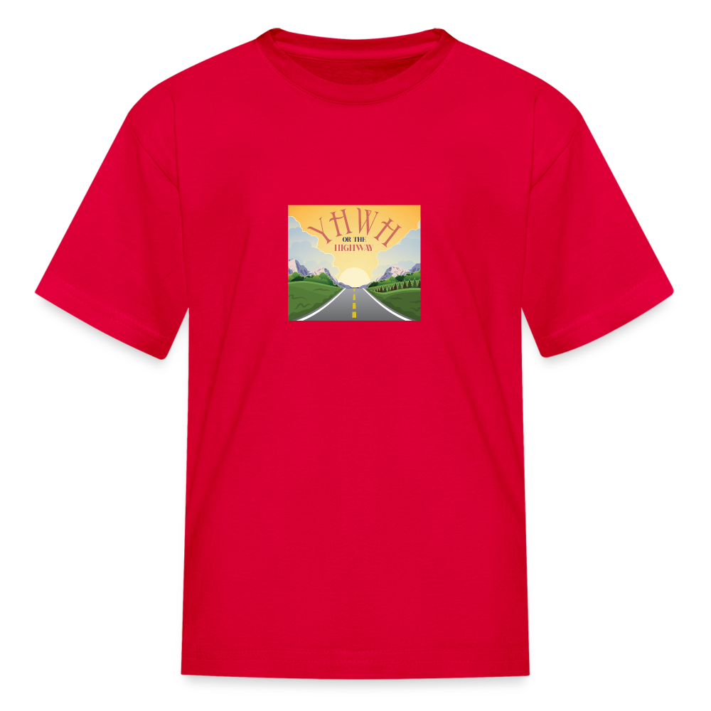 YHWH or the Highway - Kids' T-Shirt - red