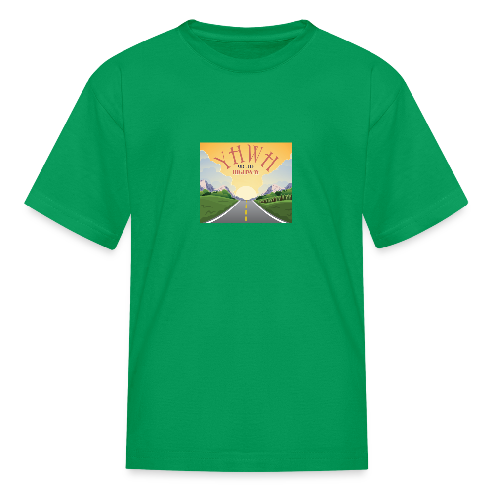 YHWH or the Highway - Kids' T-Shirt - kelly green