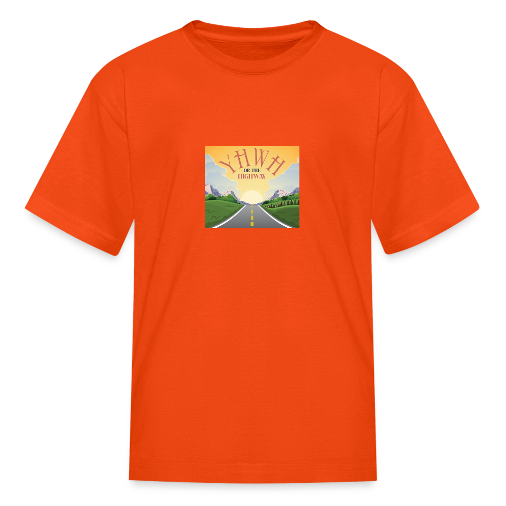 YHWH or the Highway - Kids' T-Shirt - orange