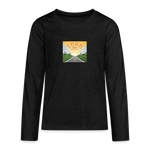 YHWH or the Highway - Kids' Premium Long Sleeve T-Shirt - charcoal grey