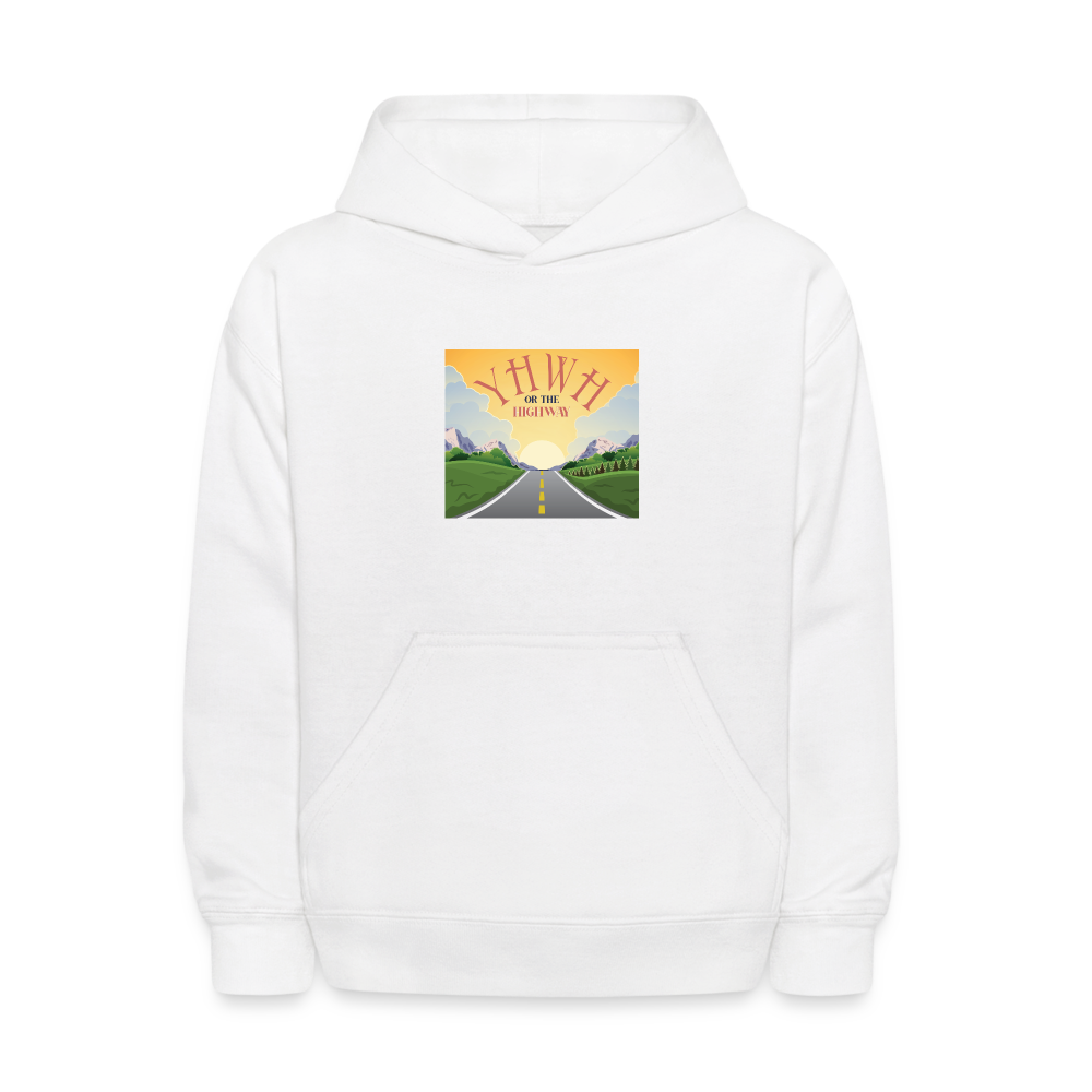 YHWH or the Highway - Kids' Hoodie - white