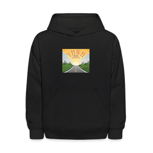 YHWH or the Highway - Kids' Hoodie - black