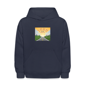 YHWH or the Highway - Kids' Hoodie - navy