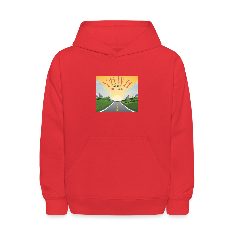 YHWH or the Highway - Kids' Hoodie - red