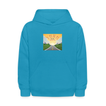 YHWH or the Highway - Kids' Hoodie - turquoise