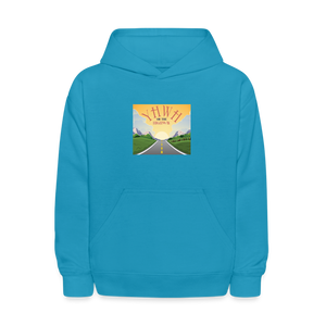 YHWH or the Highway - Kids' Hoodie - turquoise