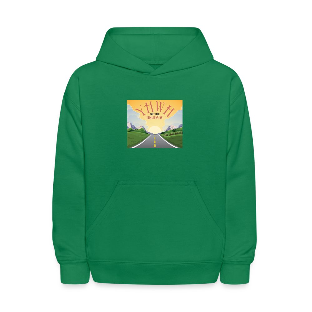 YHWH or the Highway - Kids' Hoodie - kelly green